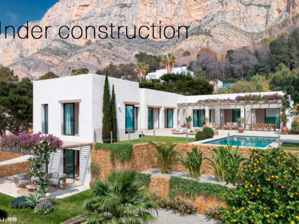 C3XY4490JAV Luxe villa in aanbouw te koop aan de Montgó, Jávea