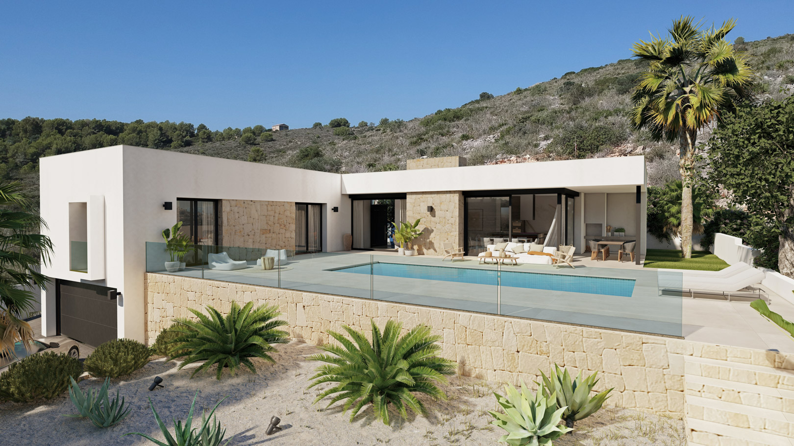 4585BELL_32 4585BELL Moderne villa in aanbouw in Raco de Nadal, Benitachell