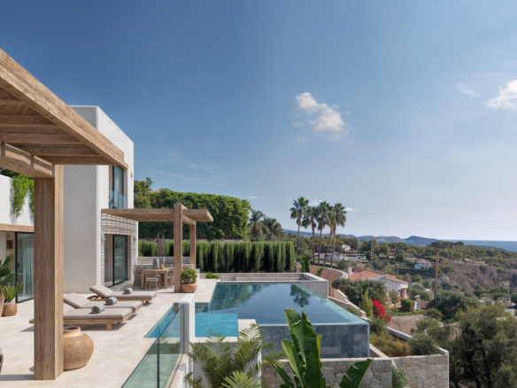 4587BEN Luxe nieuwbouw villa met zeezicht te koop in Benissa