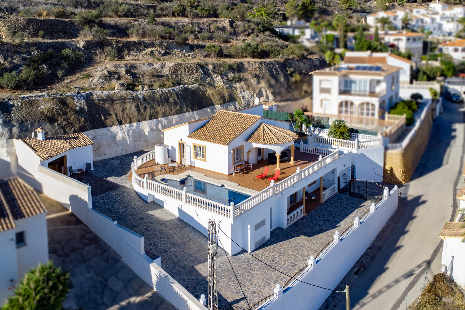 C4XY4596CAL Villa met gastenverblijf en panoramisch zeezicht te koop in Oltamar,  Calpe