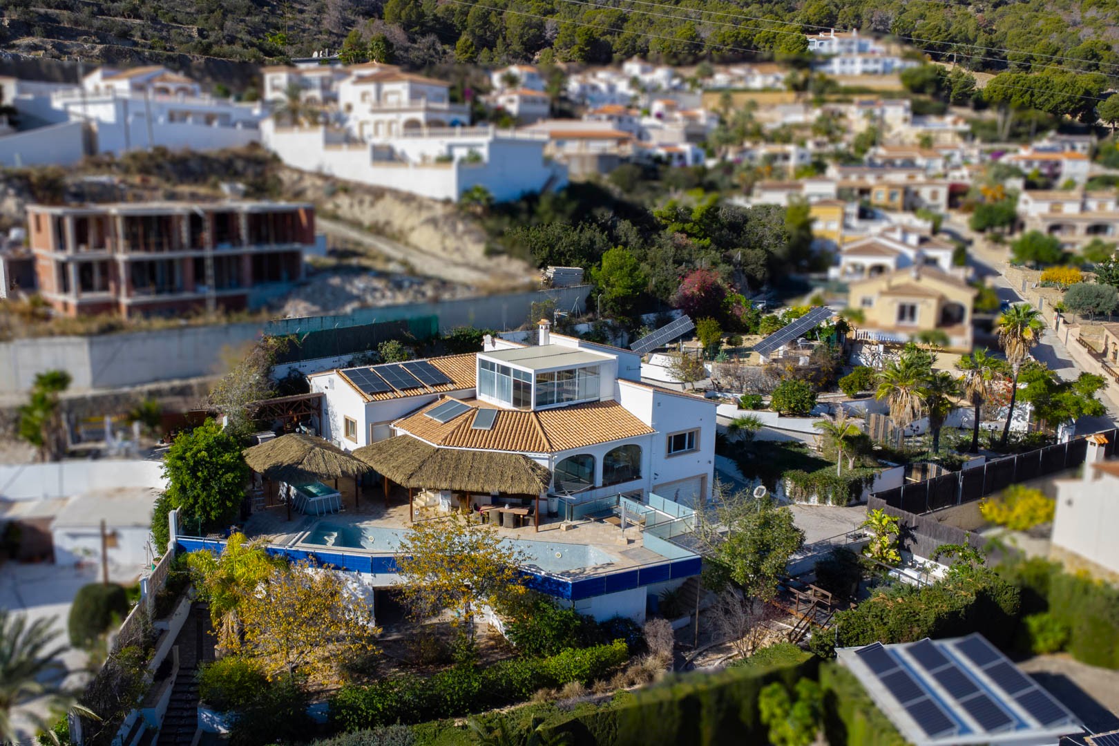 4597CAL_04 4597CAL Ruime villa met panoramisch zeezicht te koop in Calpe
