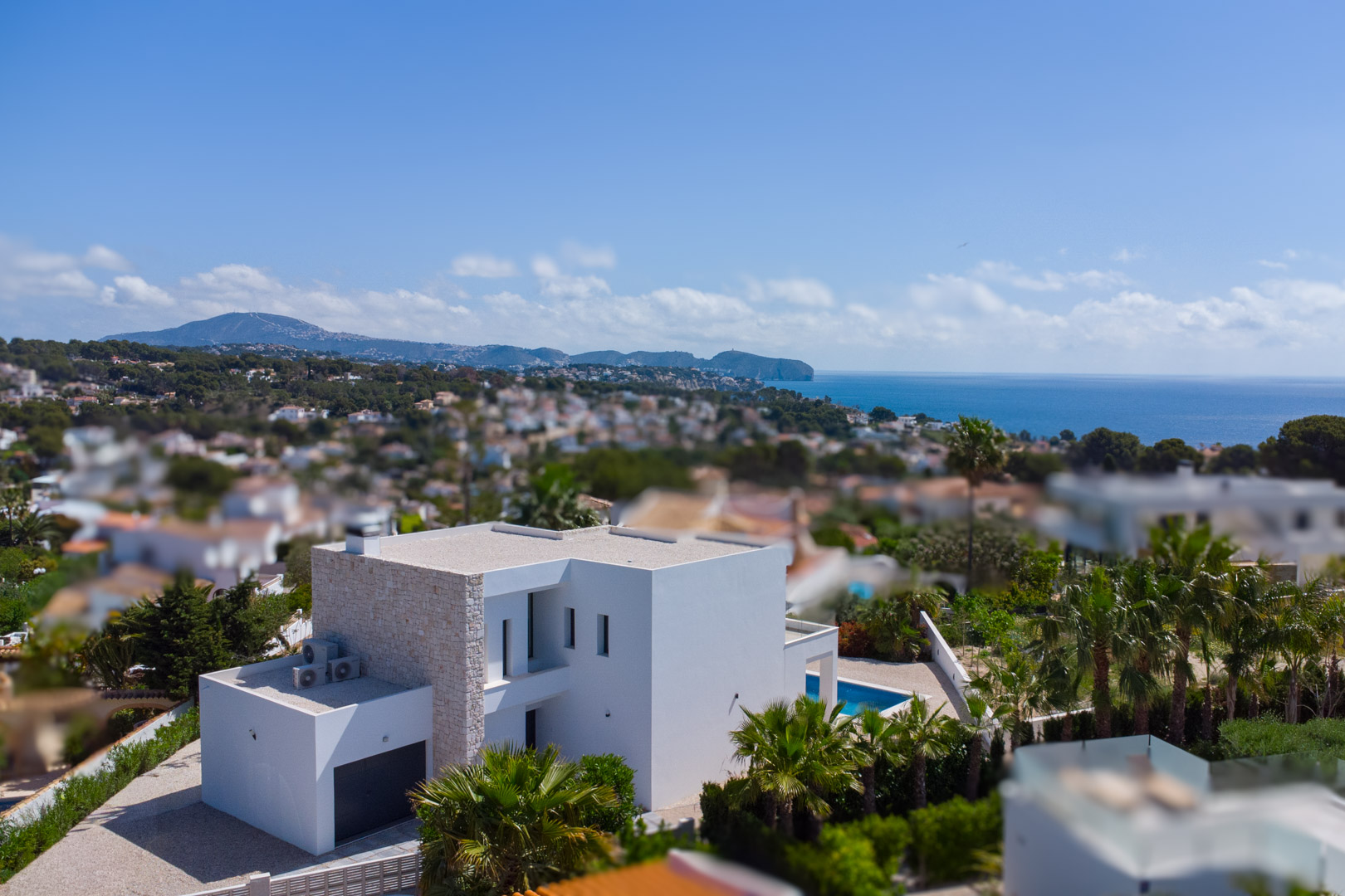 4644BEN Nieuwbouw villa met zeezicht op vlak grondstuk van 1715 m2 te koop in La Fustera, Benissa