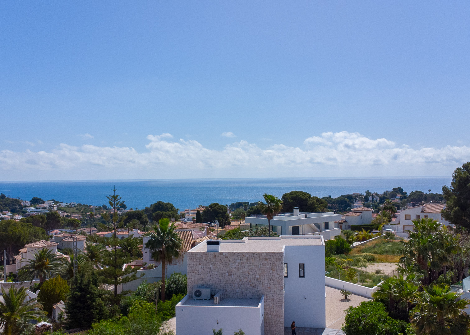 4644BEN Nieuwbouw villa met zeezicht op vlak grondstuk van 1715 m2 te koop in La Fustera, Benissa