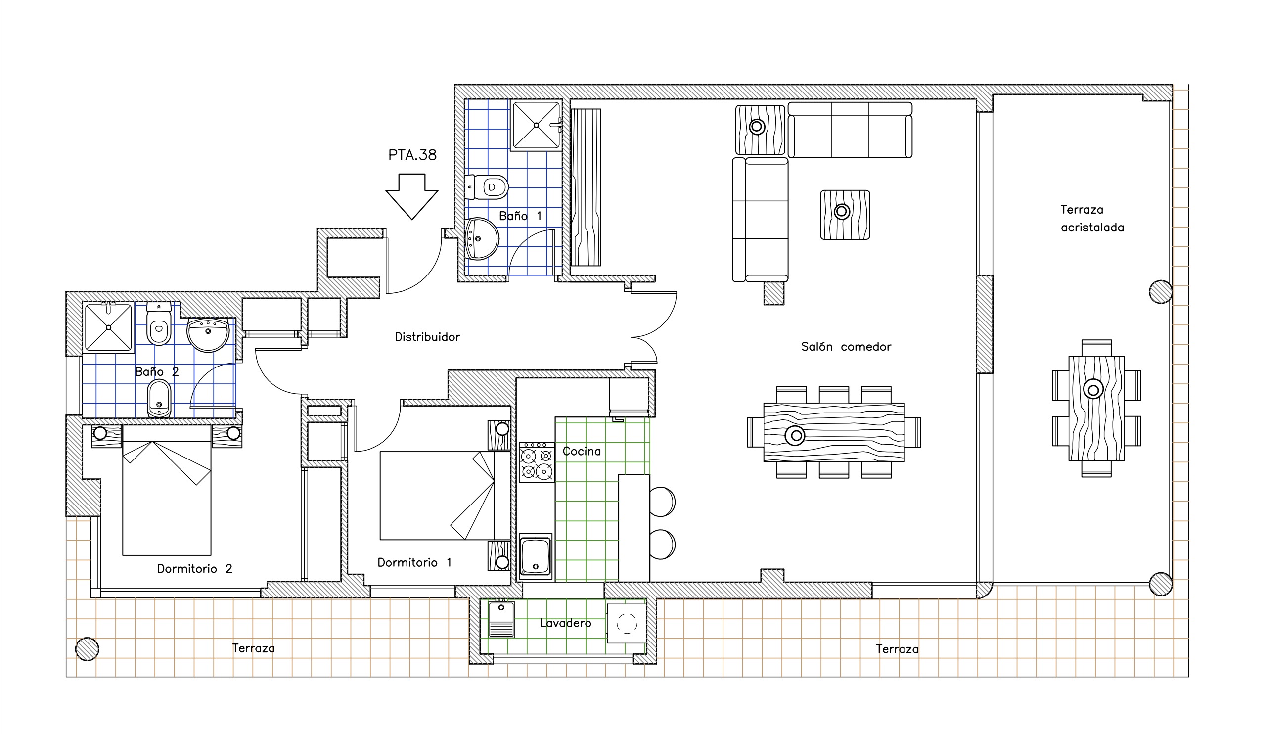 C4XY4656CAL Eerstelijns penthouse met zeezicht te koop op 200 m van het strand in Calpe