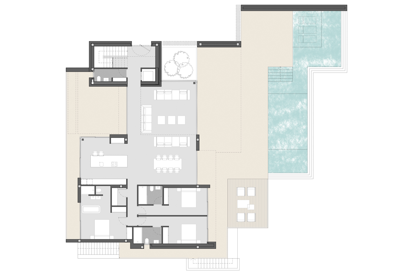 8300MOR-18 8300MOR Moderne villa in aanbouw met panoramisch zeezicht te koop in Moraira.