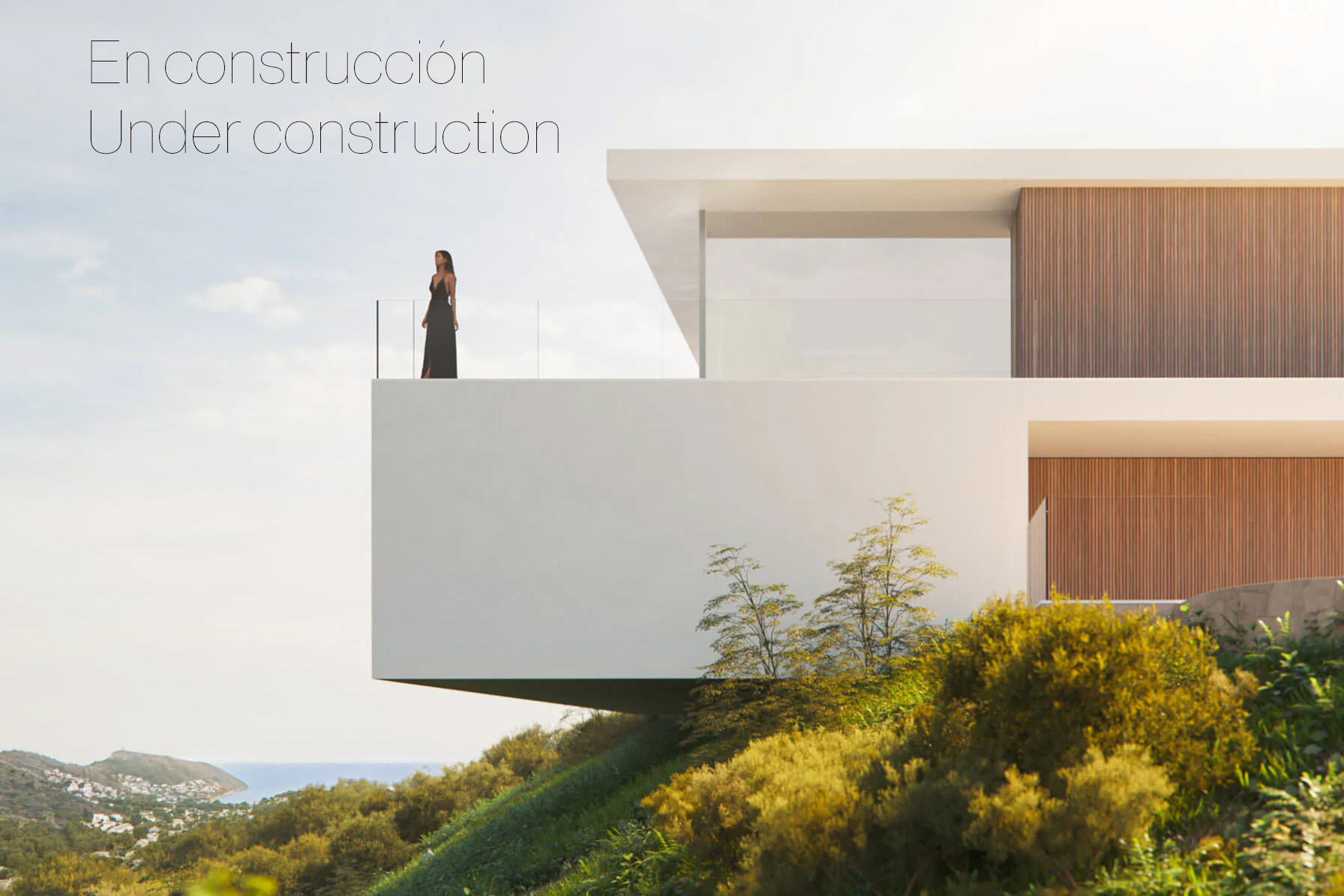 8311MOR-1 8311MOR Designvilla in aanbouw, met open zeezicht, te koop in Moraira.
