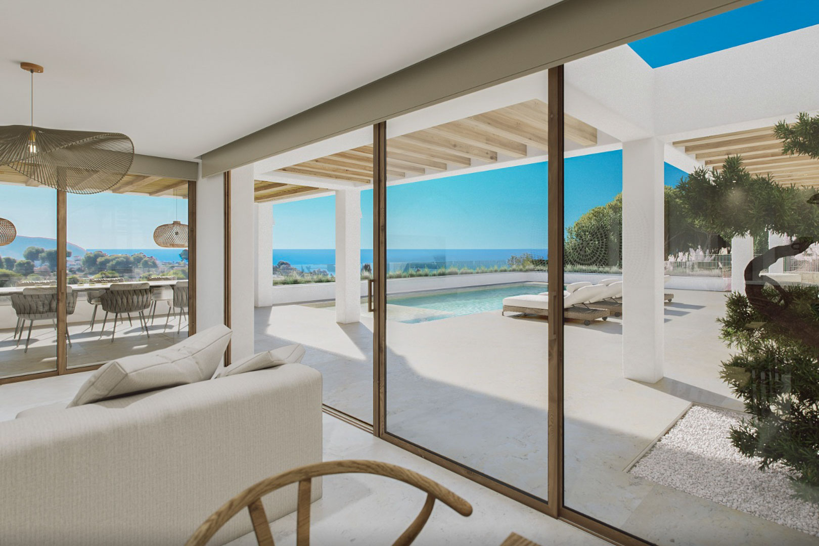 8325MOR 8325MOR Villaproject met uitzicht op zee, in aanbouw, te koop in Moraira.