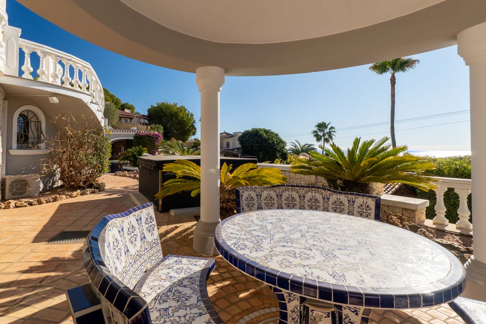 9006BEN Mediterrane villa met panoramisch uitzicht op zee te koop in Benissa.