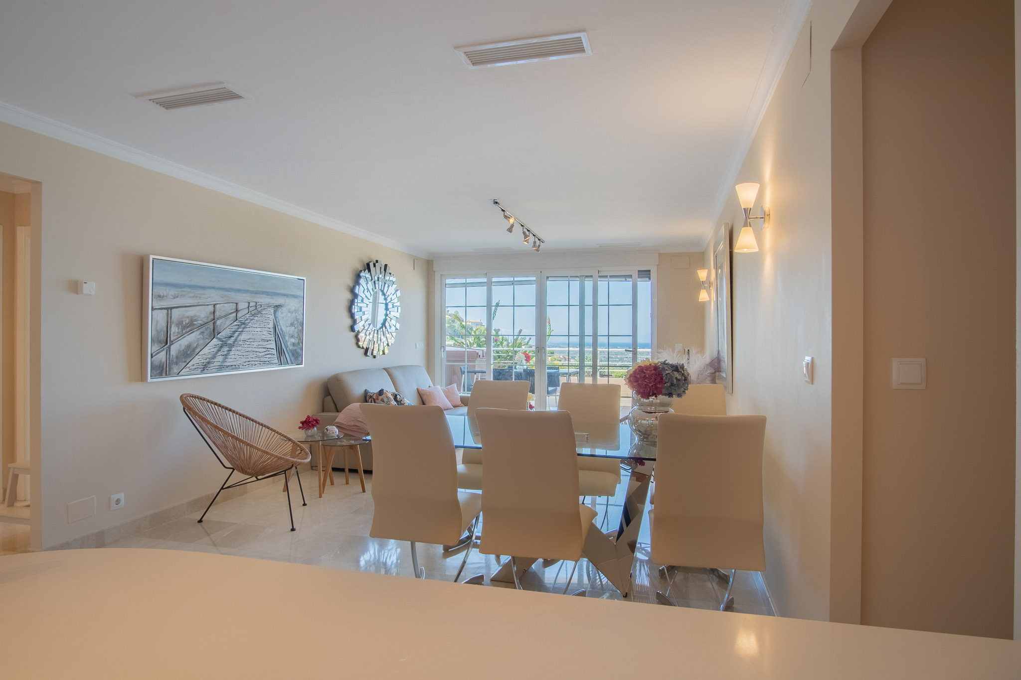 9010PED Appartement met panoramisch uitzicht op zee te koop in La Sella, Pedreguer.