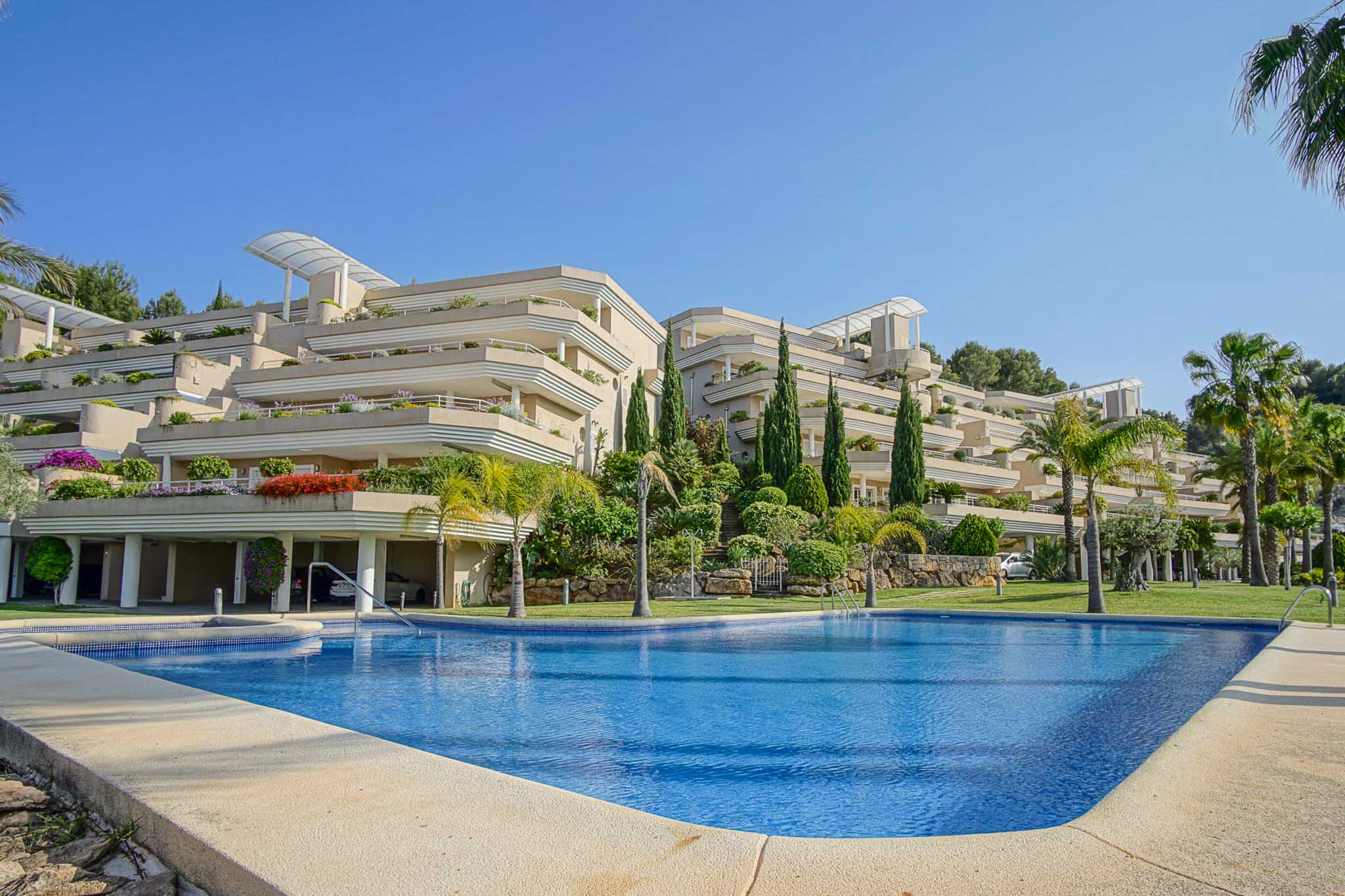 9010PED Appartement met panoramisch uitzicht op zee te koop in La Sella, Pedreguer.